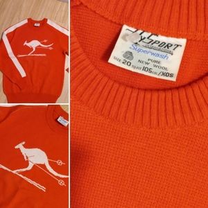 1970 ski sweater wool